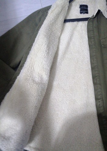 Erkek Haki mont ici yünlü - Görsel 6