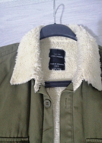 Erkek Haki mont ici yünlü - Görsel 3