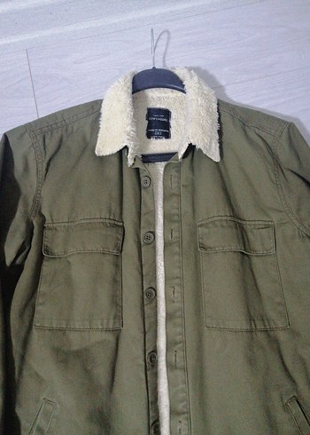 Erkek Haki mont ici yünlü - Görsel 2