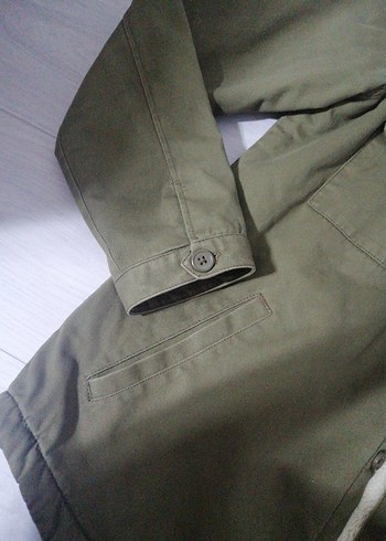 Erkek Haki mont ici yünlü - Görsel 5