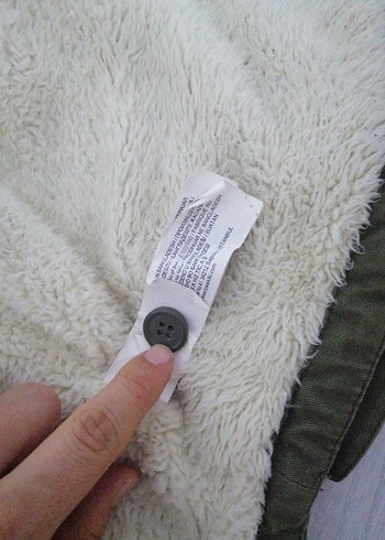 Erkek Haki mont ici yünlü - Görsel 8