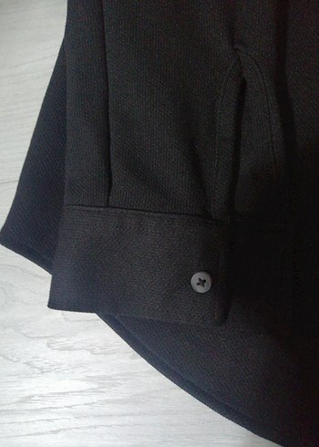 Siyah Erkek Düğmeli Slim Fit Gömlek - Görsel 6