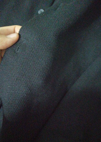 Siyah Erkek Düğmeli Slim Fit Gömlek - Görsel 3