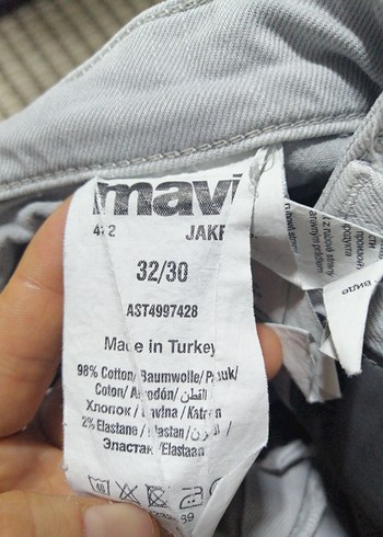 Gri Regular Fit Erkek Denim Pantolon - Görsel 6