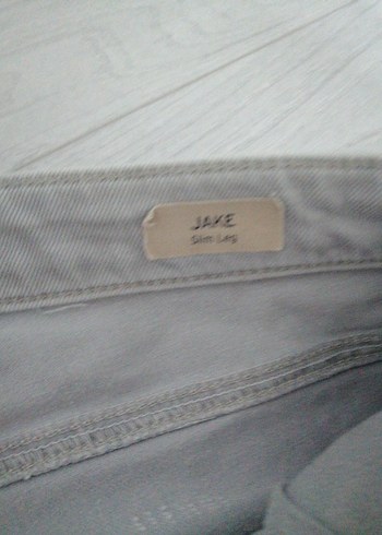 Gri Regular Fit Erkek Denim Pantolon - Görsel 2