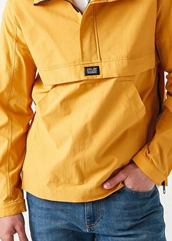 Sarı Erkek Günlük Rüzgarlık Mont - Görsel 2