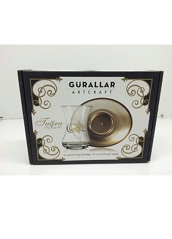 Gürallar 6lı çay bardağı seti 