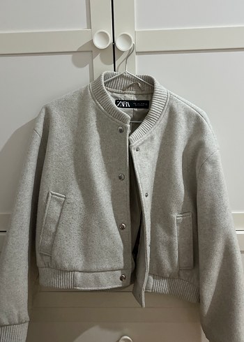 zara kum beji bomber ceket