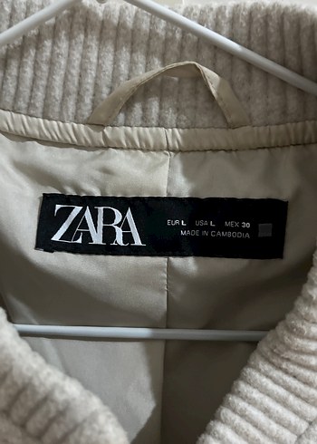Zara zara kum beji bomber ceket
