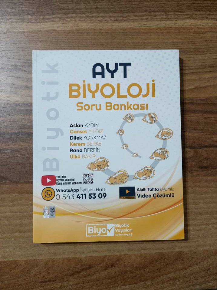AYT biyoloji soru Bankası - Görsel 2