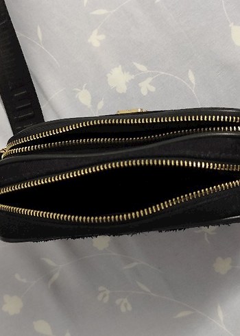 Siyah Deri Kadın Çapraz Çanta - Görsel 3