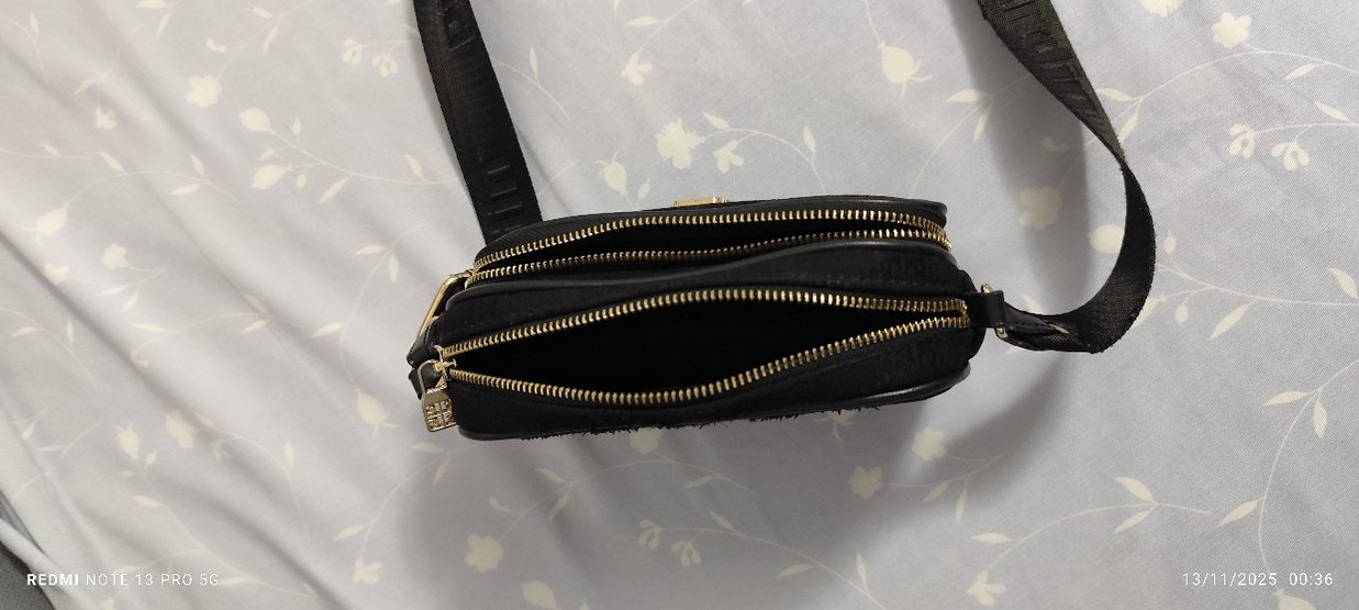 Siyah Deri Kadın Çapraz Çanta - Görsel 3