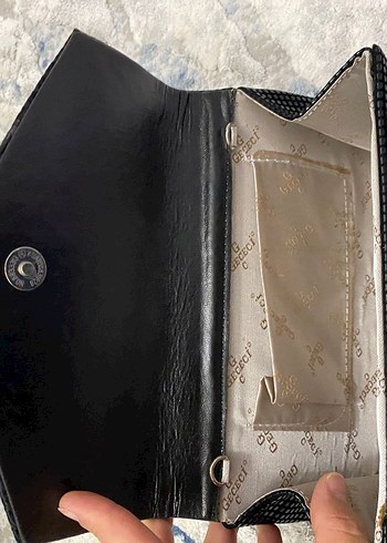 Siyah Minimalist Kadın Portföy Çanta - Görsel 3