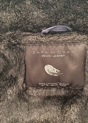 Kadın Lacivert Kürklü Kış Montu - Görsel 9