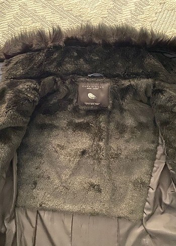 Kadın Lacivert Kürklü Kış Montu - Görsel 3