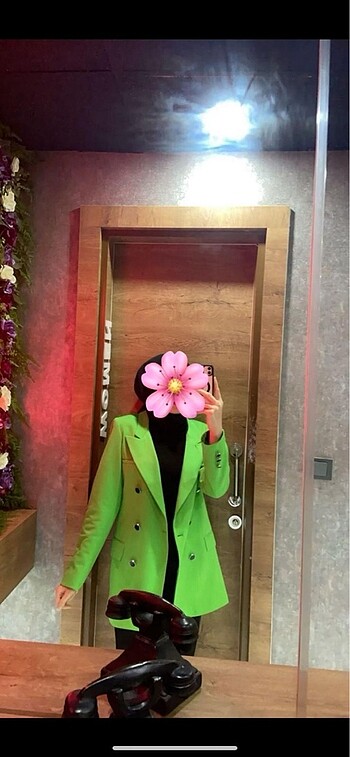 Zara Yeşil blazer ceket