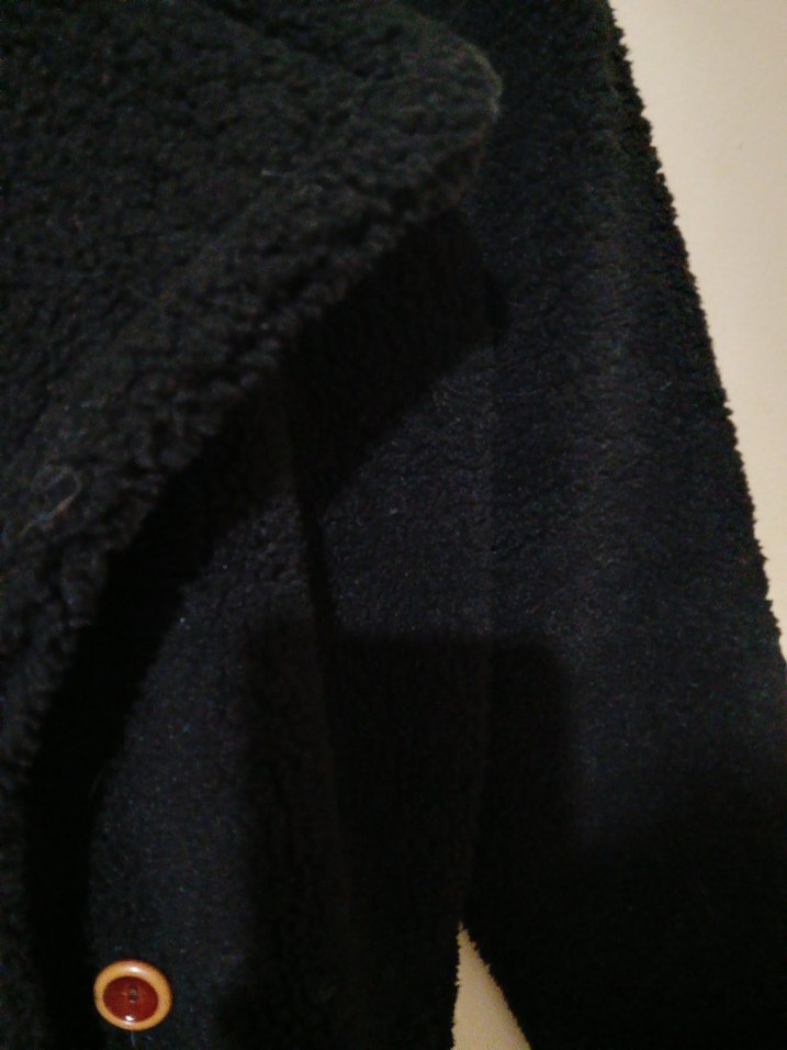 Siyah Düğmeli  Kadın Kaban - Görsel 3