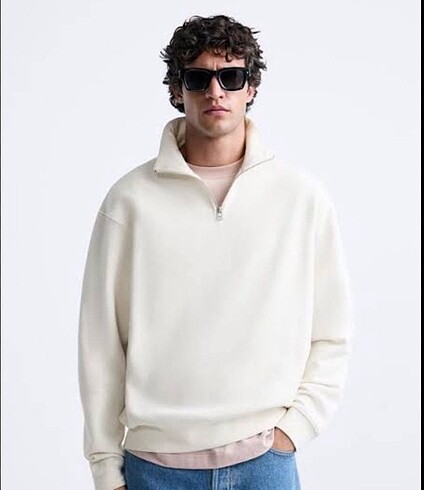 Zara fermuarlı sweatshirt
