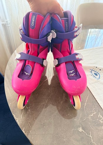 Renkli Kız Çocuk Patenleri Velcro Kayışlı 34-35-36 - Görsel 2