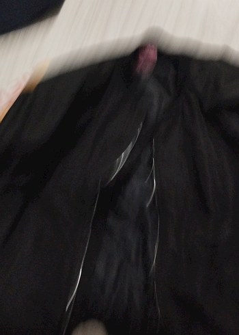 Siyah Baskılı Street Style Kadın Ceket - Görsel 3