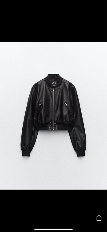 Zara bomber deri ceket