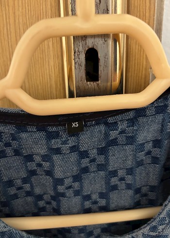 Düğmeli Halter Yaka Denim Yelek - Görsel 3