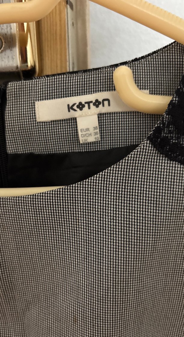 Gri Kemerli Klasik İş Elbisesi - Görsel 2