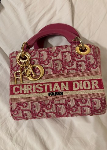 Beden pembe Renk Pembe Zincir Detaylı Christian Dior Kadın Çanta