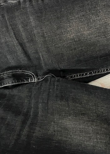 Siyah  Kadın Kot Pantolon Jean - Görsel 4