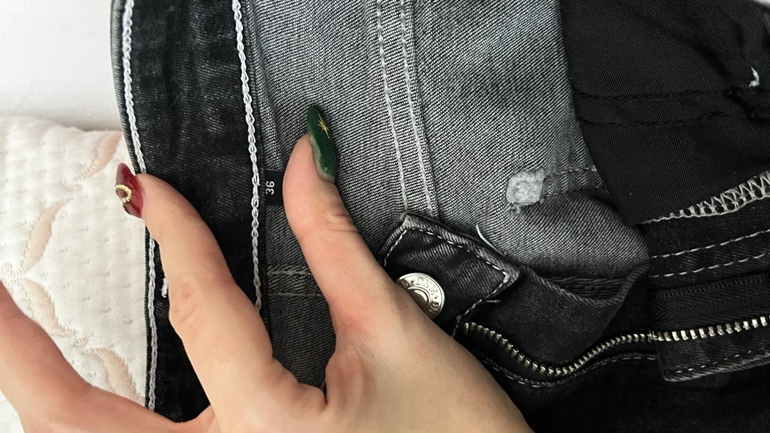 Siyah  Kadın Kot Pantolon Jean - Görsel 5