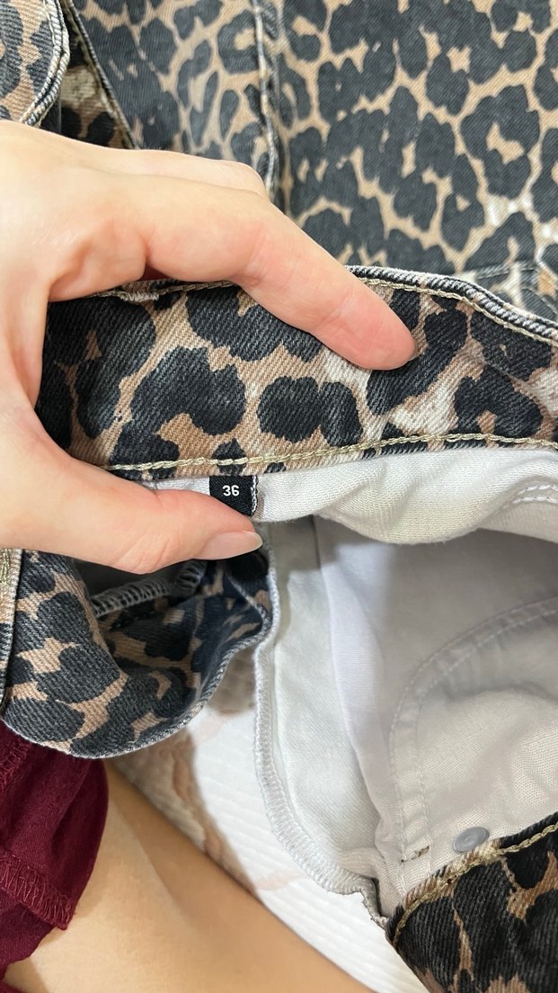 Kahverengi Leopar Desenli Mini Etek - Görsel 5