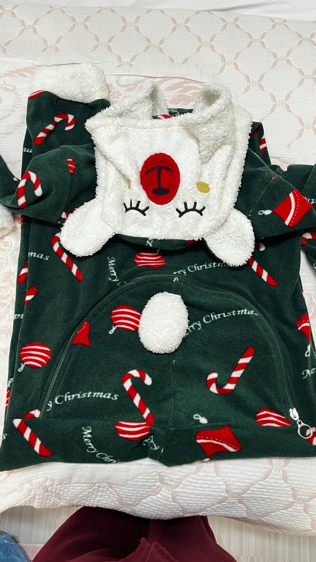 Kadın Yeşil yılbaşı  fermuarlı tulum - Görsel 4