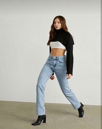 Vatkalı straight jean