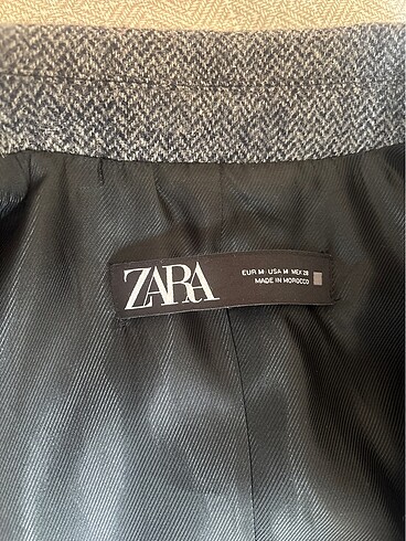 m Beden gri Renk zara blazer kaban