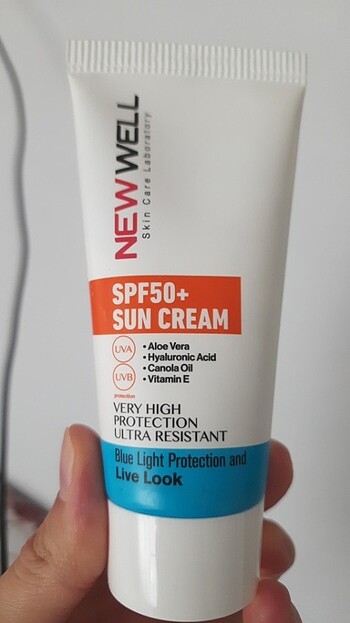 New Well Newwell güneş kremi spf50+