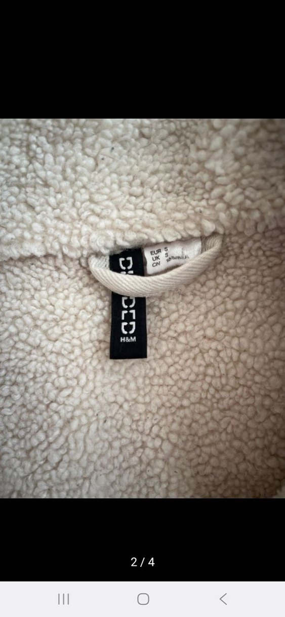 bej Düğmeli Kadın kot Ceket - Görsel 3