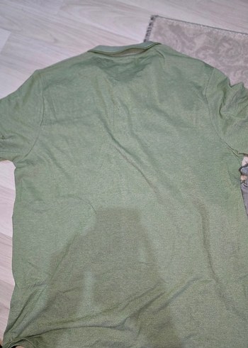 Yeşil Keten Rahat Kesim Polo Tişört - Görsel 2