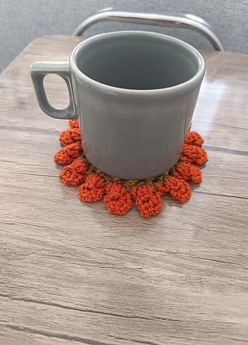 Madame Coco Örgü çiçekli bardak altlığı
