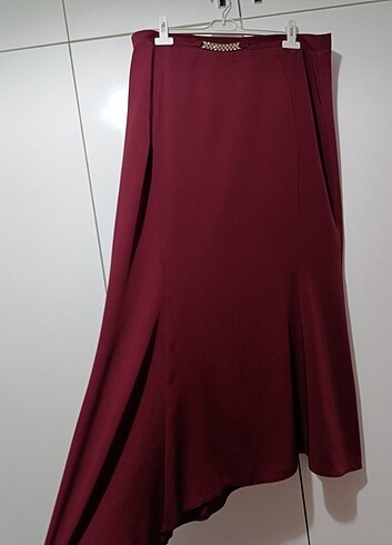 50 Beden Bordo Etek 