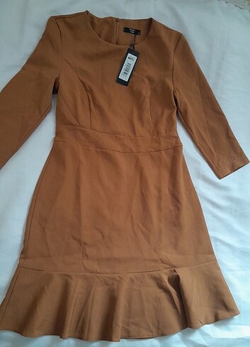 Camel Midi Boy Elbise
