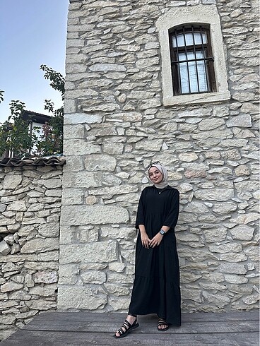 Diğer Tesettür siyah elbise