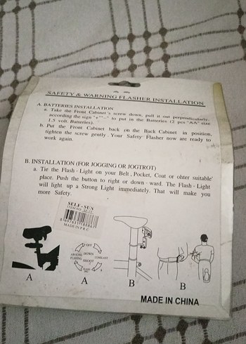 bisiklet Renkli Güvenlik Uyarı Lambası - Görsel 3