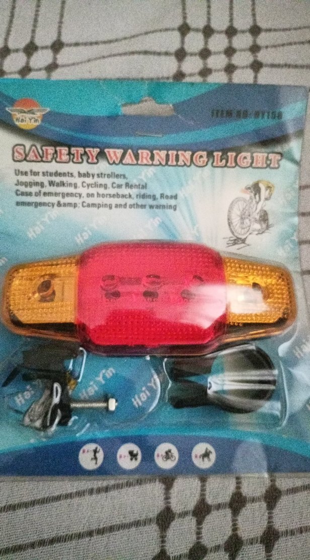 bisiklet Renkli Güvenlik Uyarı Lambası - Görsel 2