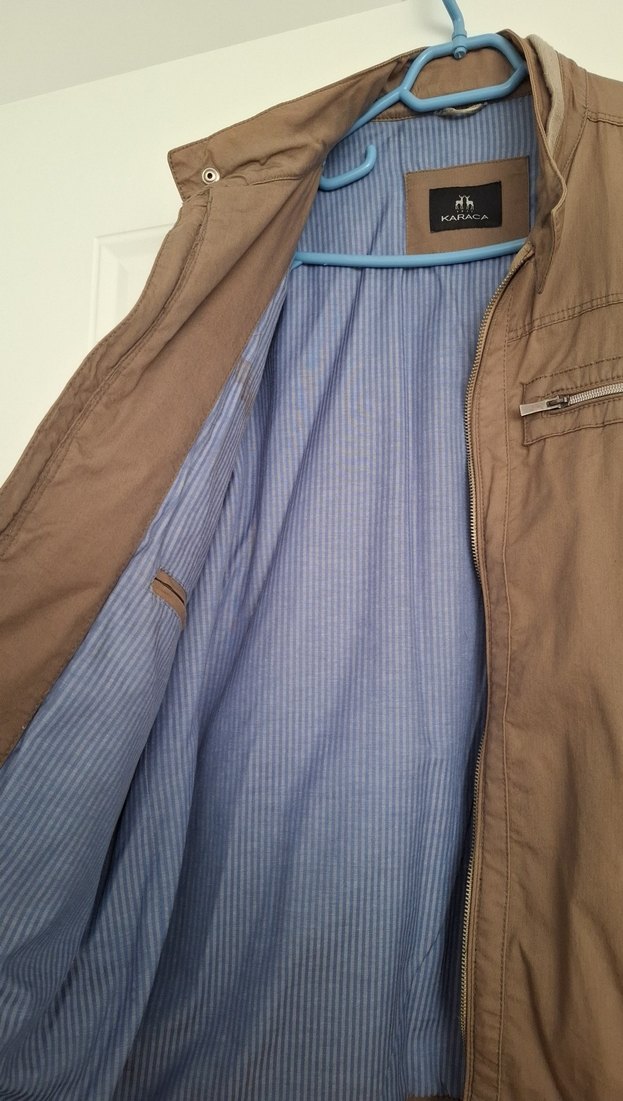 Bej Fermuarlı Erkek Ceket - Görsel 4