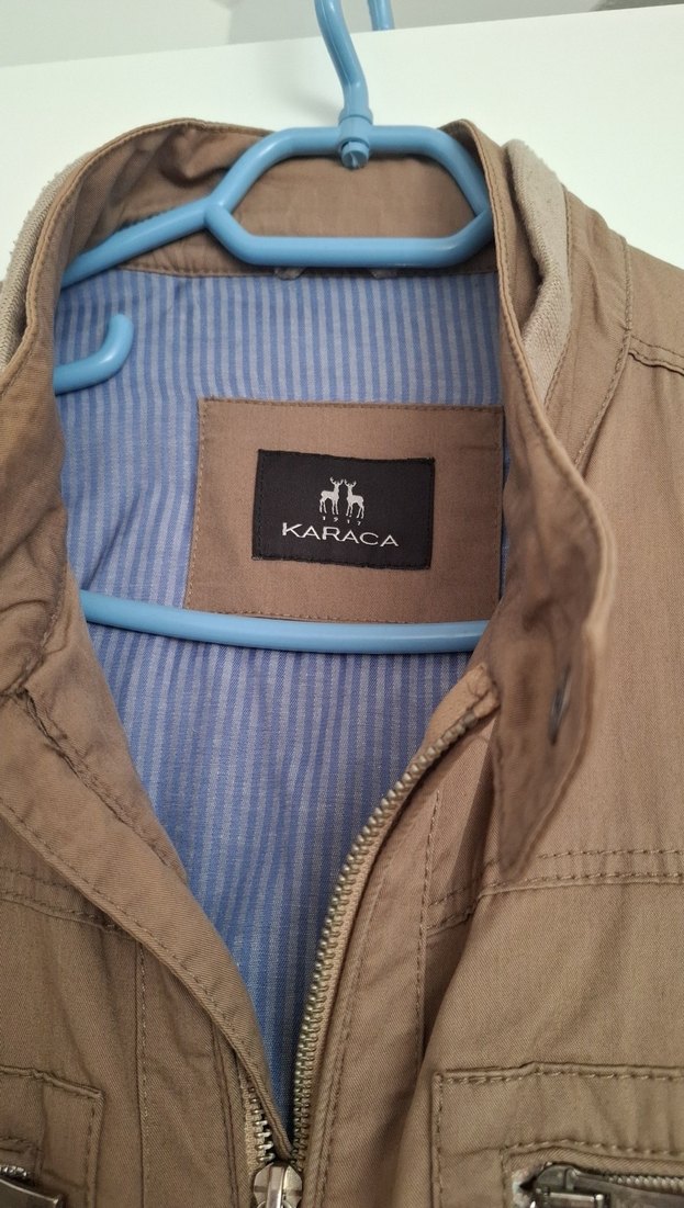 Bej Fermuarlı Erkek Ceket - Görsel 2