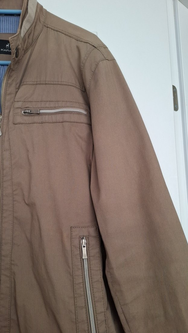 Bej Fermuarlı Erkek Ceket - Görsel 3