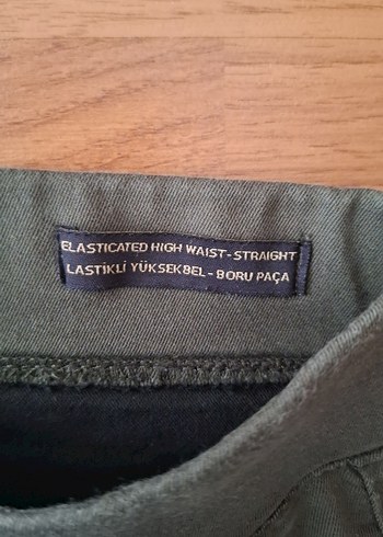 Defacto Kadın Haki Denim Kumaş Pantolon