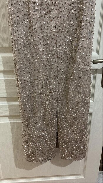 Abiye taşlı elbise - Görsel 4