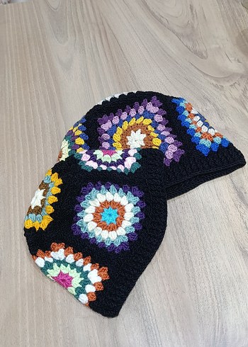 Zara Renkli Örgü Bohem anne kız Bere