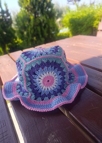 Örgü motif Şapka